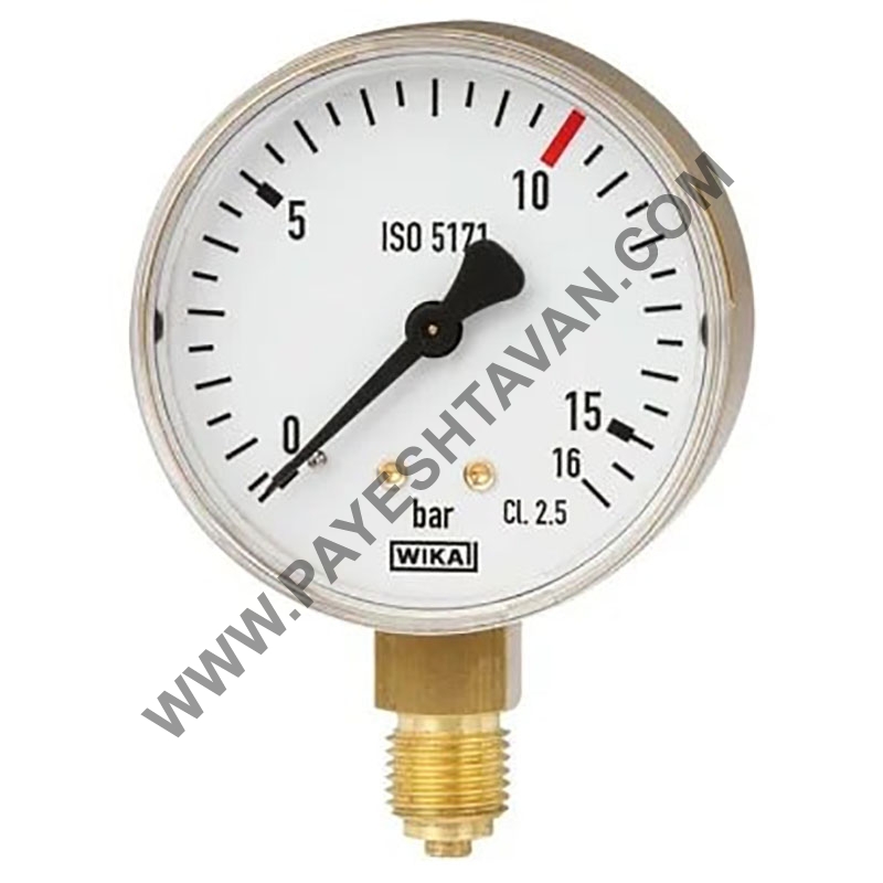 گیج فشار<br>Bourdon Tube Pressure Gauge<br>111.11