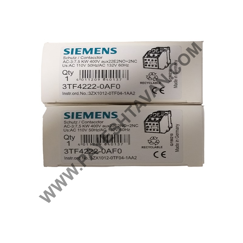 کنتاکتور<br>CIRCUIT BREAKER<br>3TF4222-0AF0