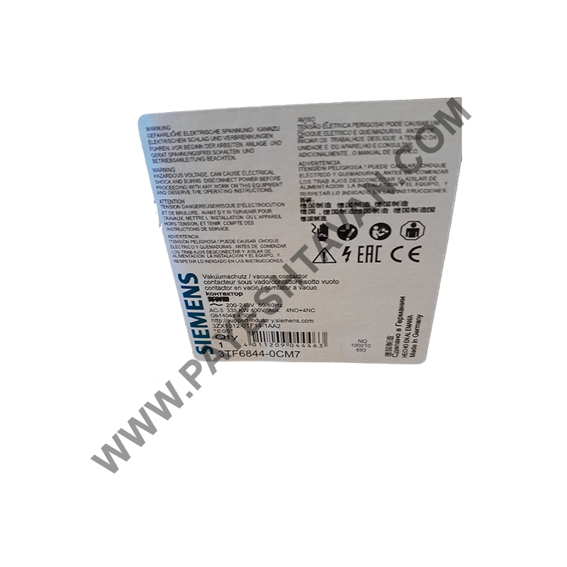 کنتاکتور<br>VACUUM CONTACTOR<br>3TF6844-0CM7
