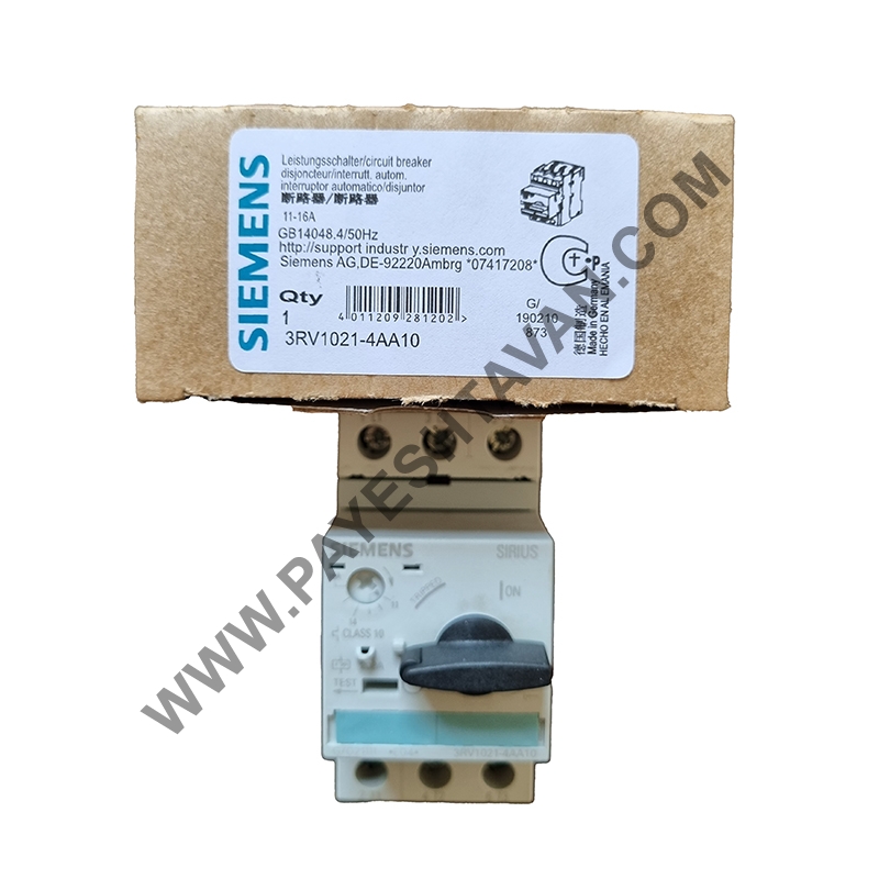 کنتاکتور<br>CIRCUIT BREAKER<br>3RV1021-4AA10