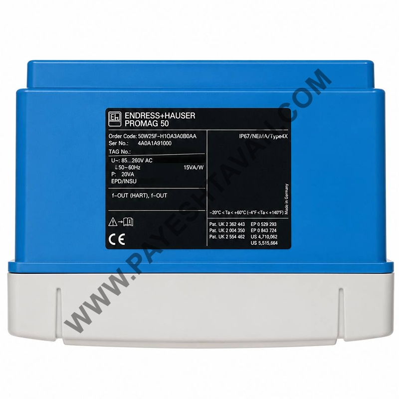 فلومتر الکترومغناطیسیELECTROMAGNETIC FLOWMETER50W2F-HL0A1AC0B4AA 