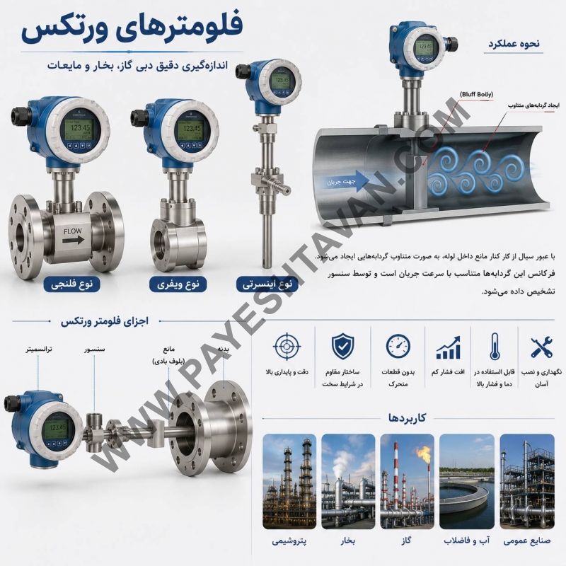 فلومترهای  ورتکس  