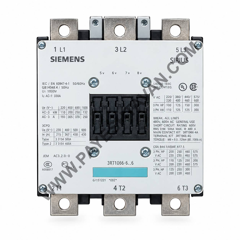 کنتاکتورPOWER CONTACTOR3RT1066-6AP36